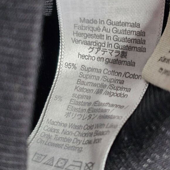 Madewell Brightside Rib One-Shoulder Tank Top Slim Fit True Black Women Size XXS - Picture 10 of 15